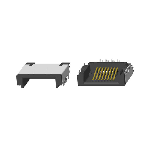 RJ45 1X1 TAB-UP 沉（chén）板3.7 DIP無燈帶（dài）屏蔽網絡接口