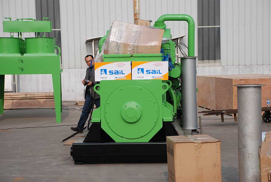 2台500kw沼氣發電機組準備銷往（wǎng）日本