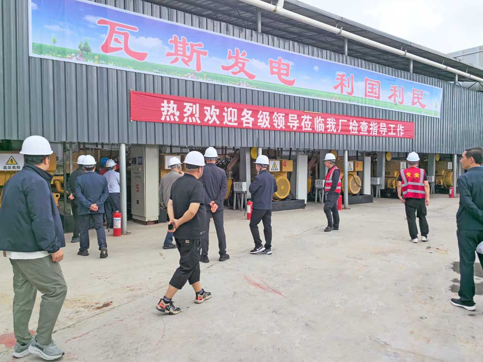 雲南省市領導視（shì）察www.91视频.com旗下（xià）大海子瓦斯發電電站