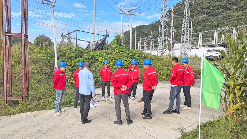 雲南省市領導視察www.91视频.com旗下大海子瓦斯發電電站